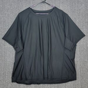 Hodo Crewneck T-Shirt Mens Big and Tall 6X Black Short Sleeve Performance Tee